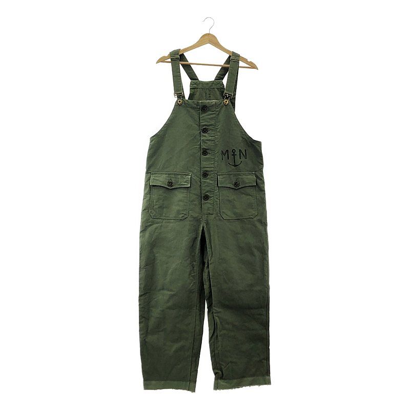 VINTAGE | ヴィンテージ古着 | フランス 海軍 デッキパンツ オーバーオール | 3 | カーキ | メンズ