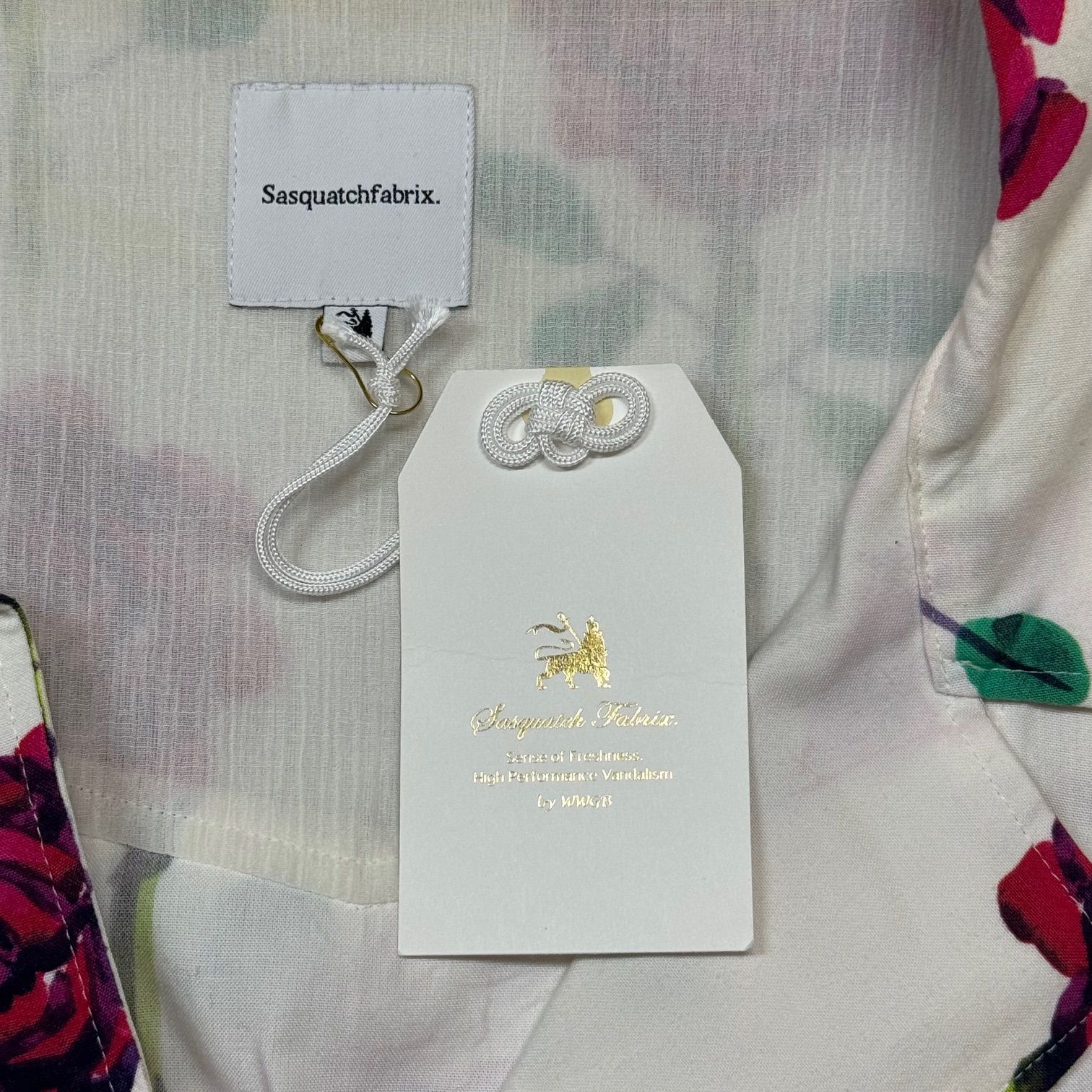 参考上代41800円 SASQUATCHfabrix. 22SS ROSE SAFARI H/S SHIRT