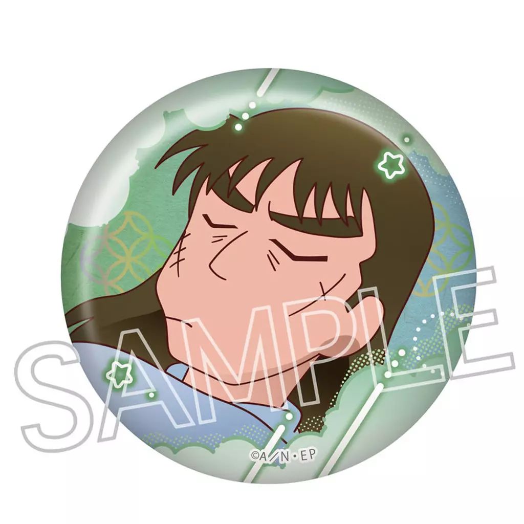 中古】バッジ・ビンズ 中在家長次 「忍たま乱太郎 百面相缶バッジ 寝