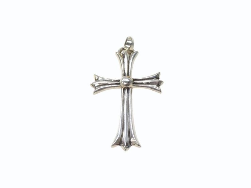 CHROME HEARTS クロムハーツ ラージ CHクロスペンダント Wベイル ペンダントヘッド 重量約40.5g スターリングシルバー 4b003610
