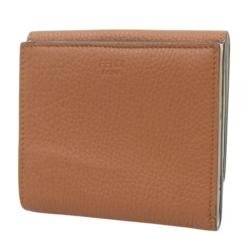 Fendi 二つ折り財布 FFロゴ ブラウン Fendi 二つ折り財布 ブラウン