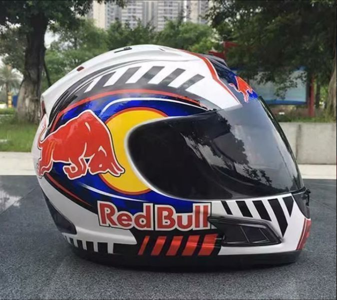 フルフェイス オンロード用ヘルメット レッドブルー