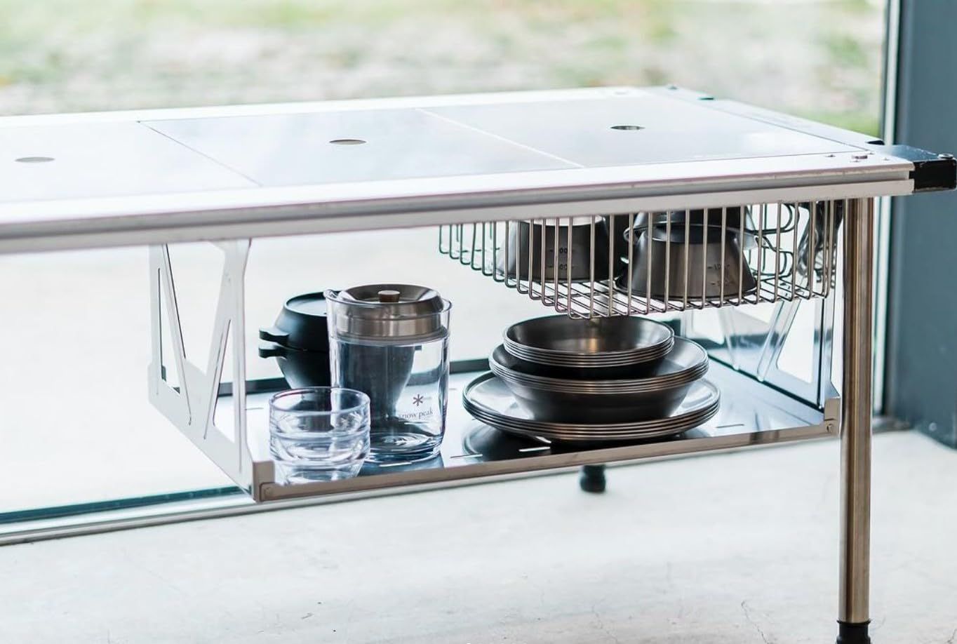 peak) 棚板 安い スノーピーク(snow IGTハンギングラック 浅型 収納