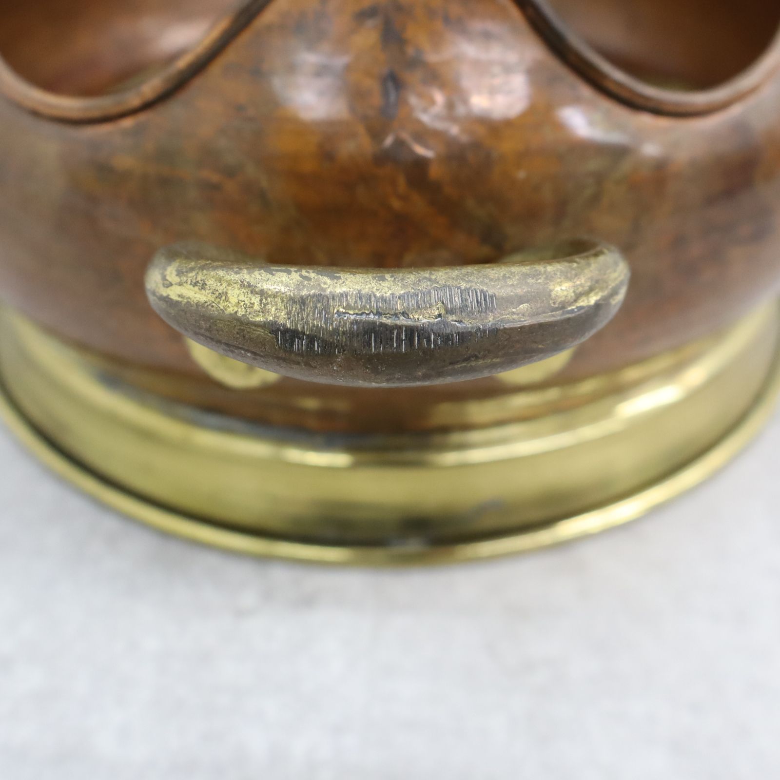 △希少 レア アンティーク イタリア製｜copper Coal bucket 暖炉道具