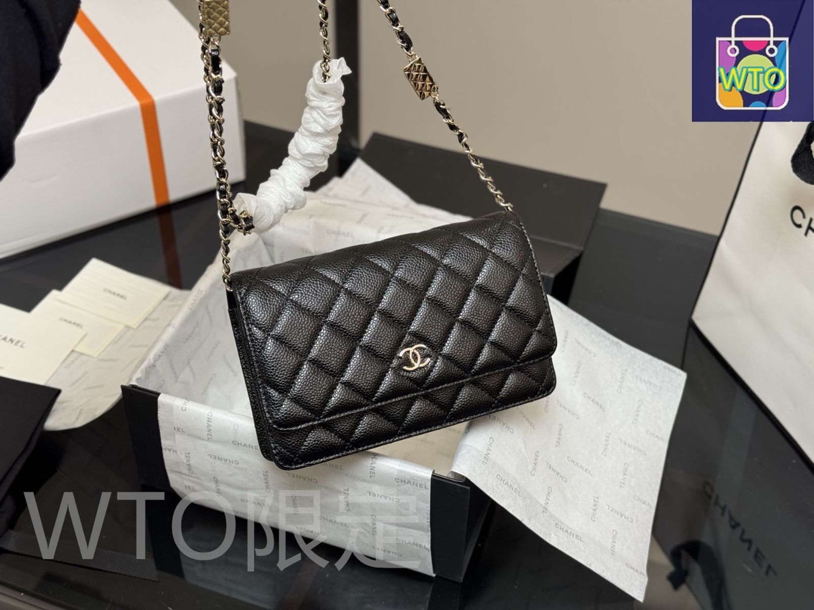 今日特価】Chanel ウォレット オン チェーン（WOC） 19×12cm-WTO