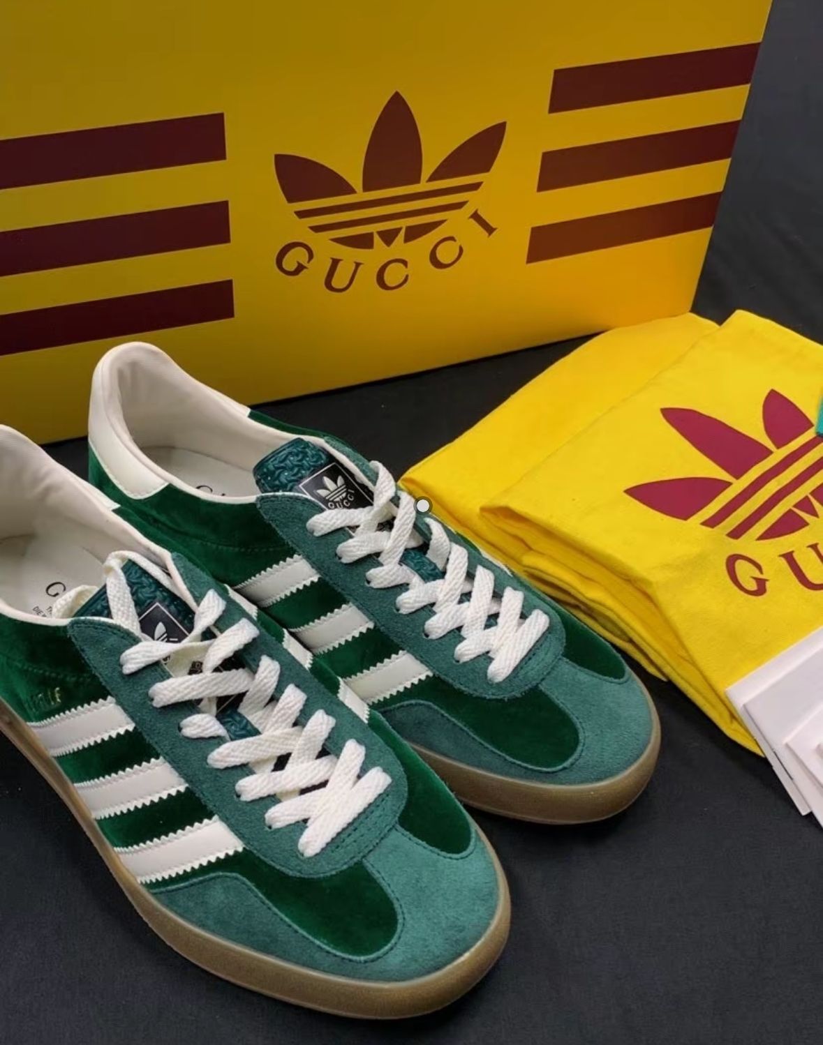 adidas originals x GUCCI ガゼルグリーン