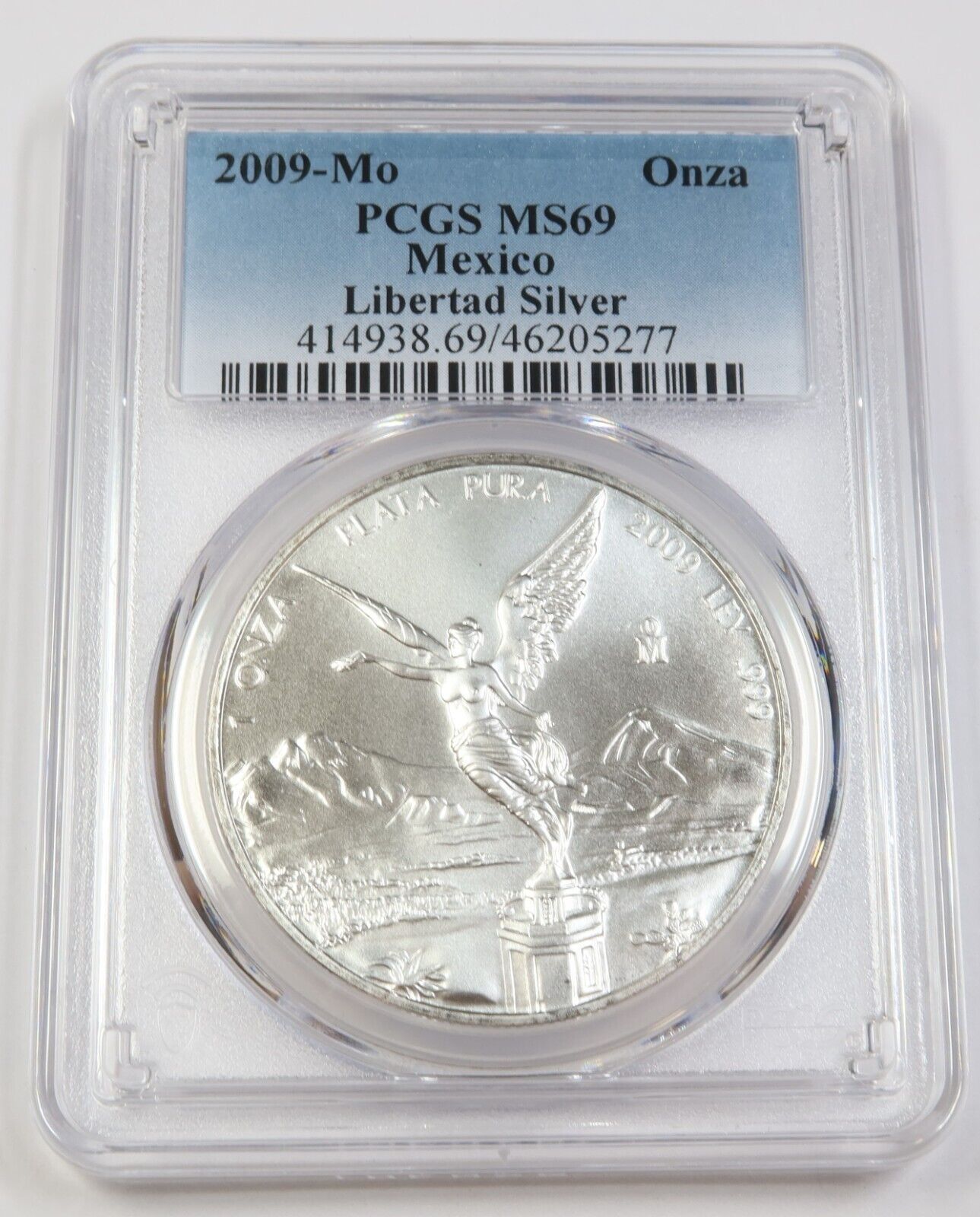 2009 Mo PCGS MS69 | MEXICO - 1 oz Silver Libertad - Un Onza Coin