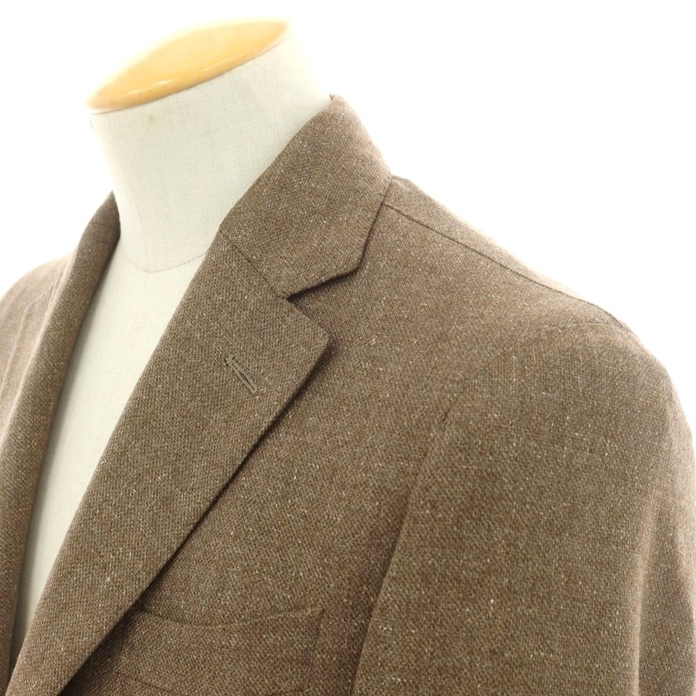 エルビーエム1911 L.B.M.1911 シルクウール テーラードジャケット ブラウン系 サイズ44 メンズ