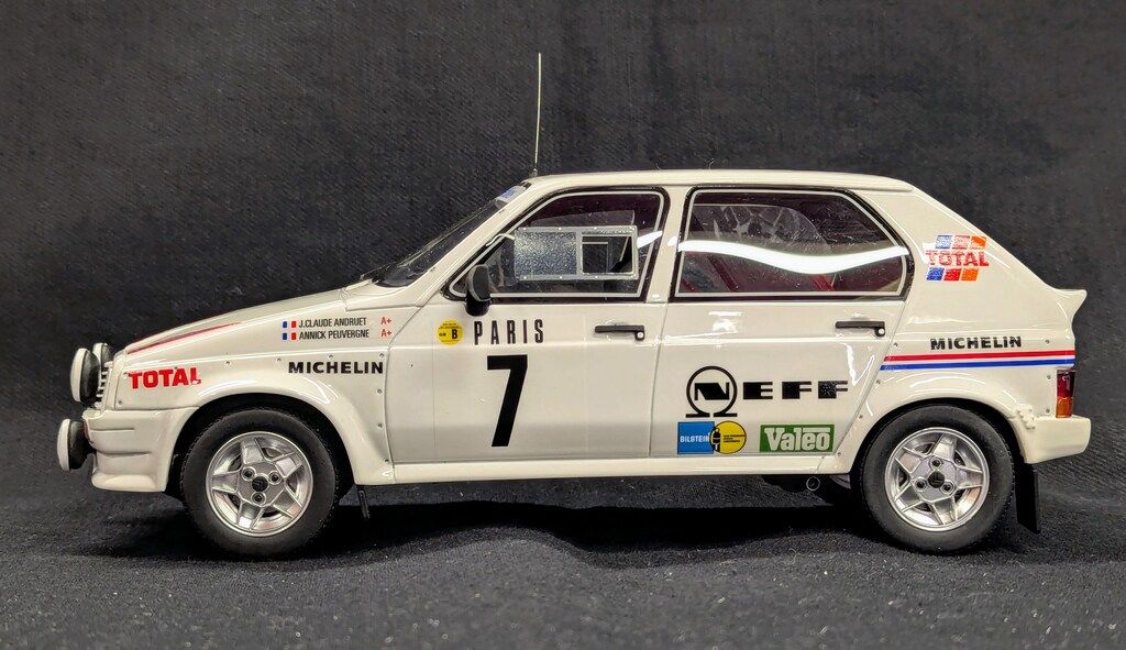 OttO mobile 1|18 シトロエン ヴィザ 1000 ピステ Gr.B モンテカルロ 1985 ホワイト