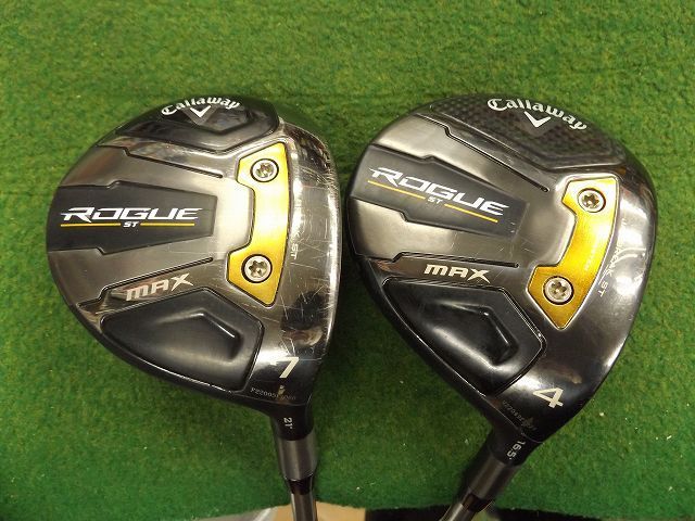 2164 ROGUE ST MAX 4W+7W TOUR AD TP S リシャフト カバー有 セット キャロウェイ ローグSTマックス フェアウェイウッド .2165