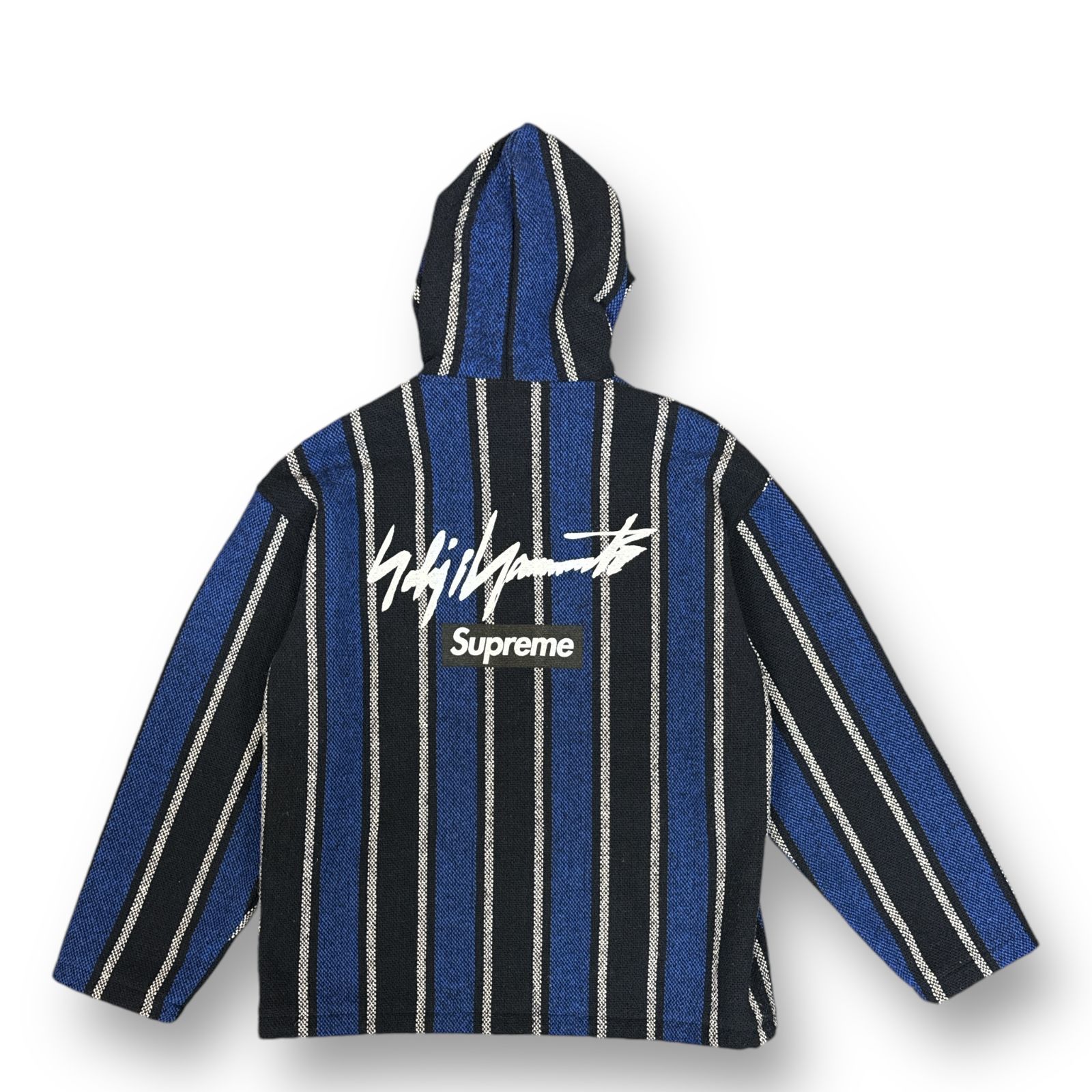 国内正規 Supreme × Yohji Yamamoto 22AW Baja Jacket バジャジャケット メキシカンパーカー フーディー シュプリーム  ヨウジヤマモト ブルー系 M 76262A3 - メルカリ