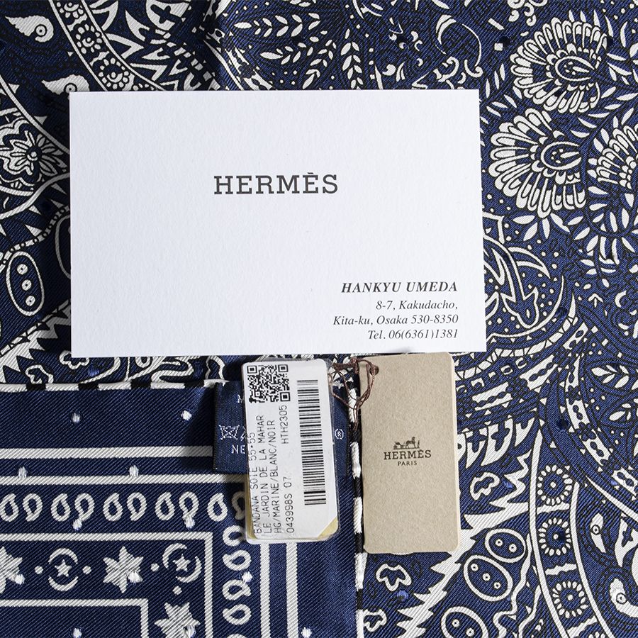 HERMES エルメス バンダナ Le Jardin de la Maharani Bandana マハラニ