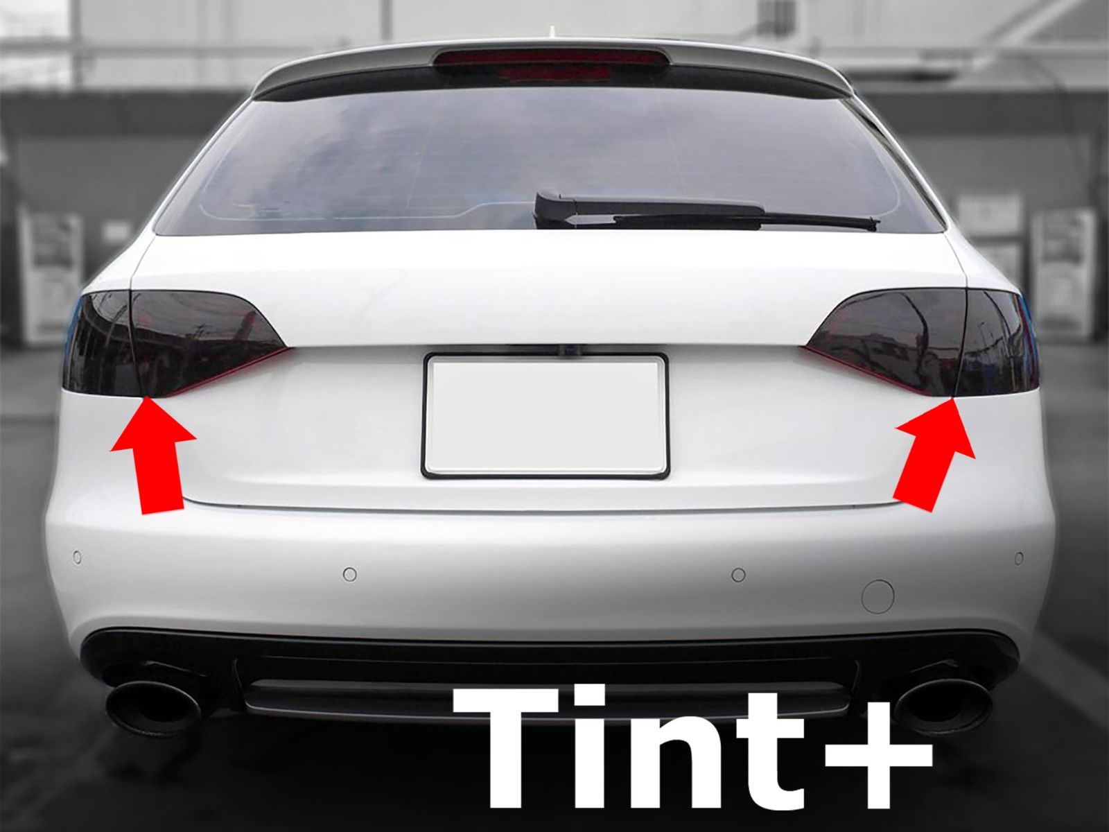 Tint+水洗→再利用Ok テールランプ スモークフィルム アウディ A4/S4 8K/B8 前期/後期 アバント