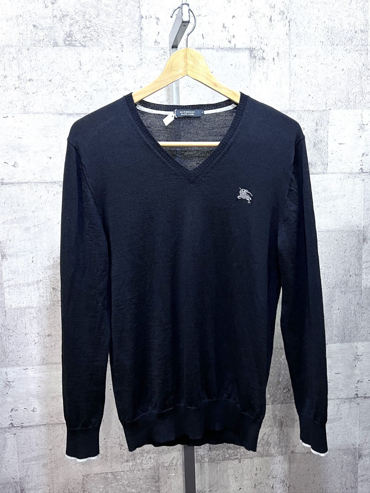 BURBERRY BLACK LABEL バーバリーブラックレーベル セーター 大人気 L(3) 美品 バーバリーブラックレーベル BURBERRY BLACK