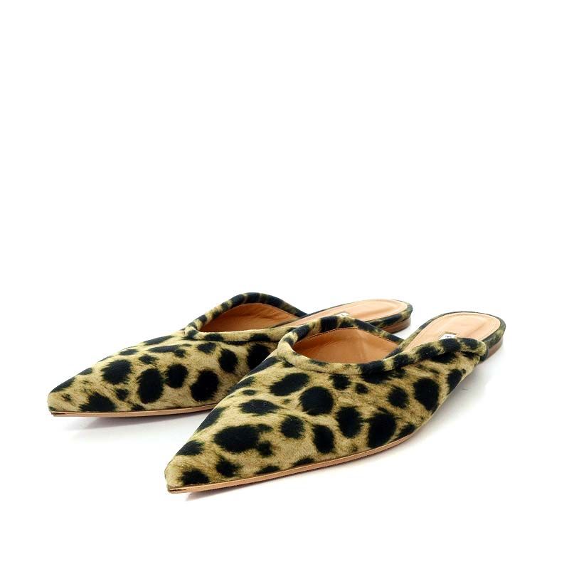 美品ミューズドゥーズィーエムクラス PIPPICHIC Leopard ミュール MUSE Deuxieme Classe 別注 PIPPICHIC ミュール
