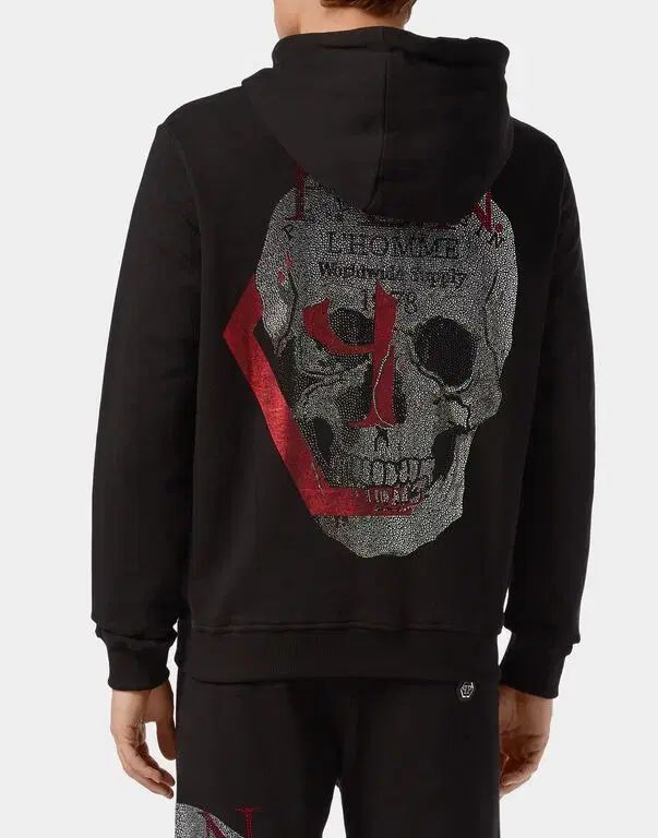 PHILIPP PLEIN(フィリッププレイン) キュービック フード XXL 黒