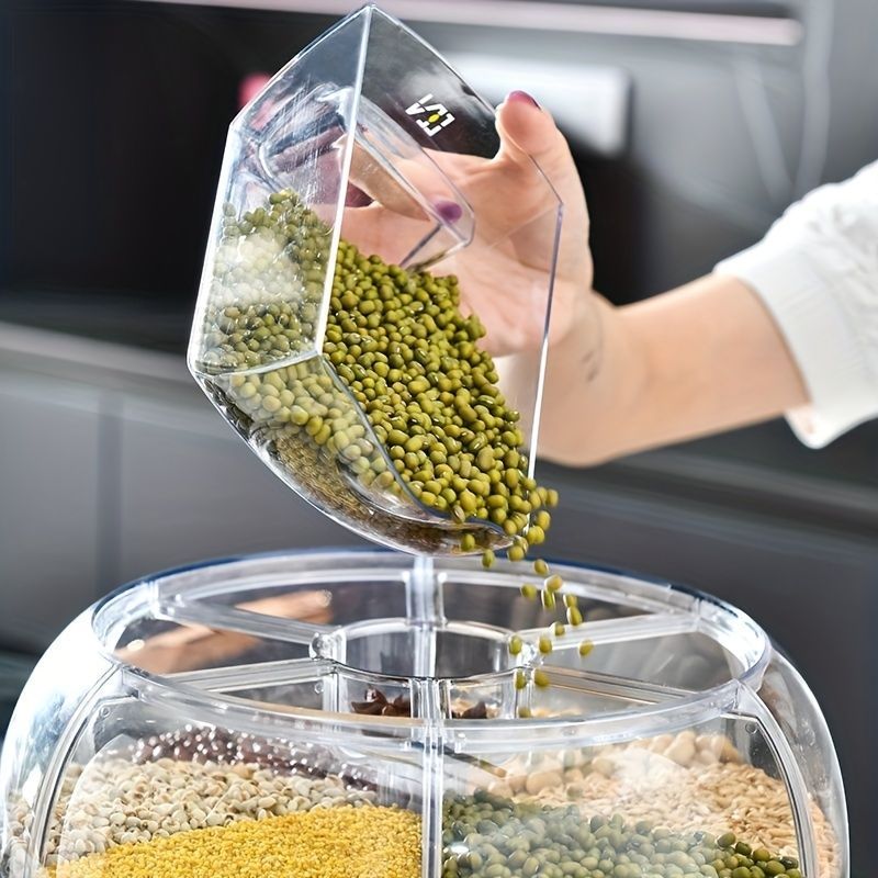 穀物と米の保存用セラミック容器、食品ディスペンサー密閉保存 