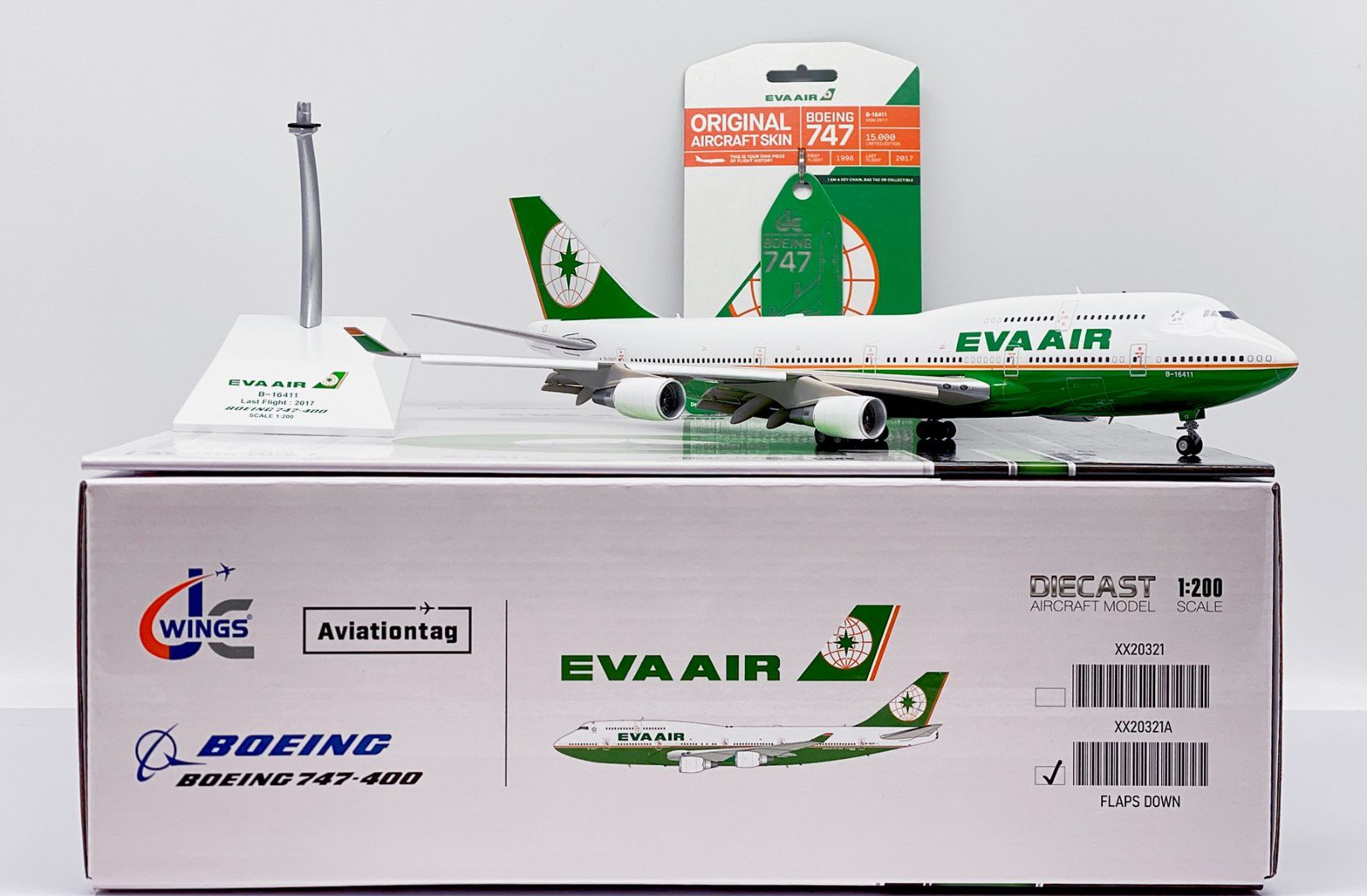 エバー航空 747-400 B-16411 1/200 Jcwings エバー航空 747-400 B-16411 1/200 XX20321 - メルカリ