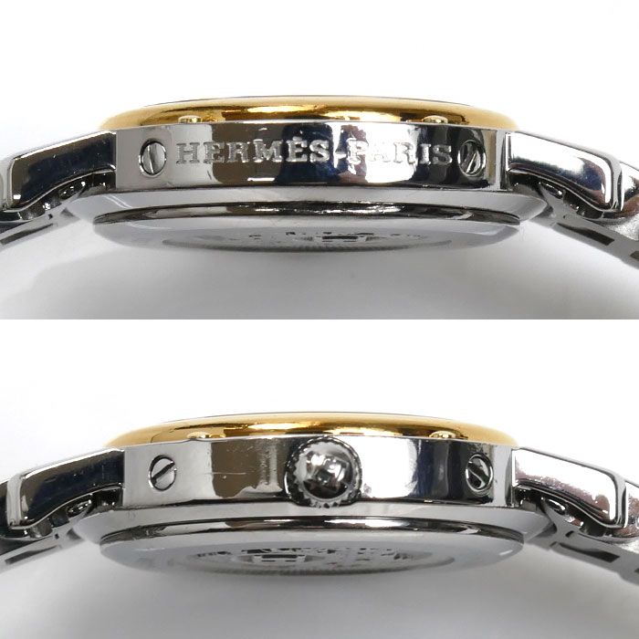 HERMES エルメス クリッパー 腕時計 電池式 CL4.220 レディース 中古  