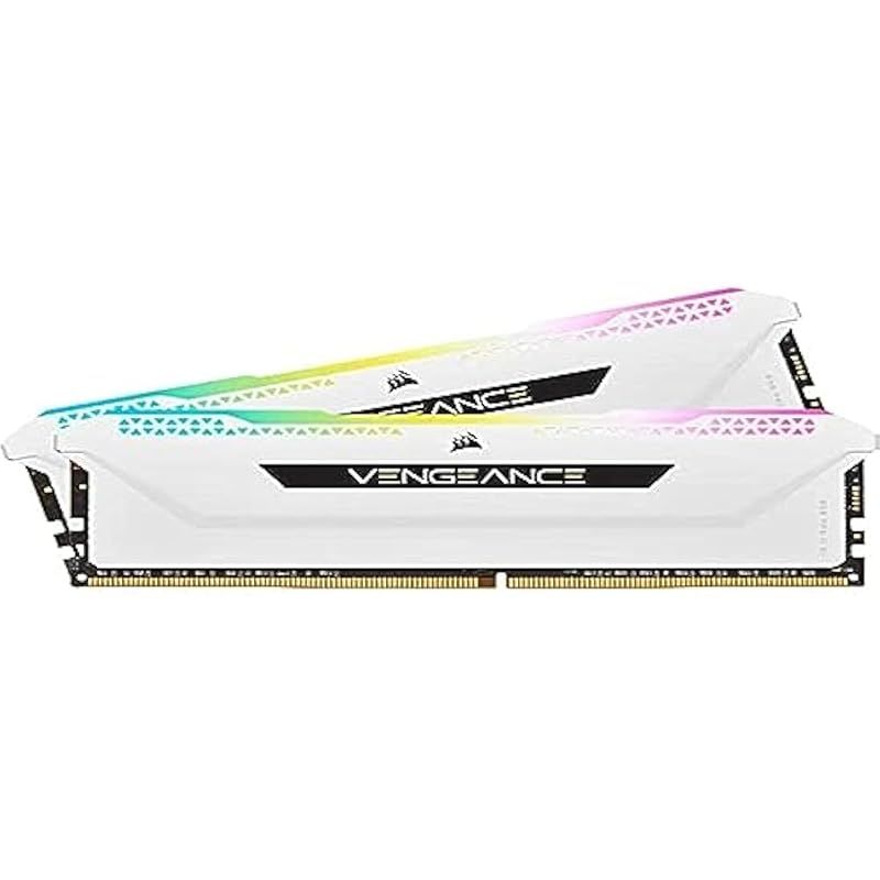 Corsair DDR4-3600MHz デスクトップPC用 メモリ VENGANCE RGB PRO SLシリーズ 16GB [8GB×2枚] CMH16GX4M2D3600C18W 1