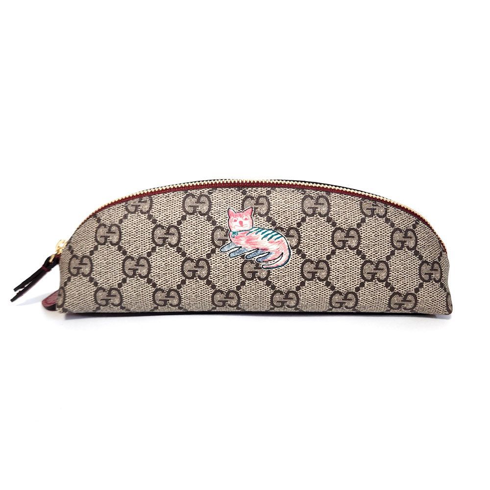 グッチ GUCCI GGスプリーム ペンケース 662129 ベージュ レッド