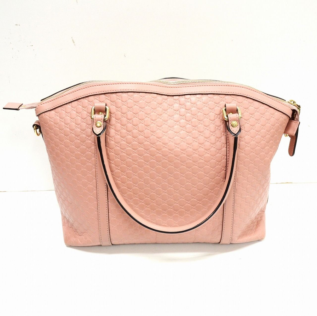 グッチ マイクロ グッチシマ レザー 2WAY ショルダーバッグ ハンド ピンク 中古・古着通販】GUCCI (グッチ) マイクログッチシマ2WAY