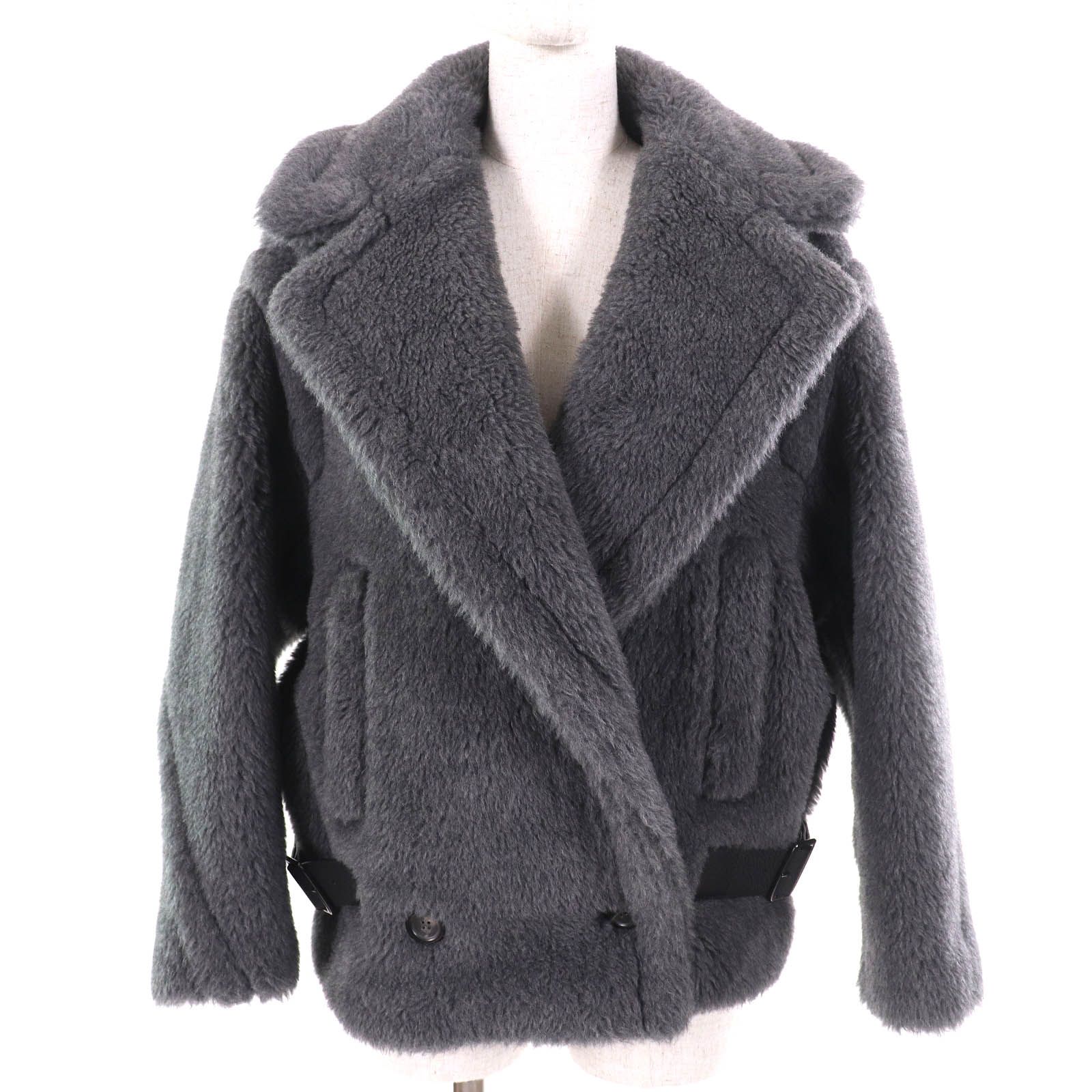 【美品✨】MaxMara 銀タグ シャギーコート アルパカ混 テディ36 レッド MAX MARA STUDIO / アルパカシャギーコート / 608613836 / 230
