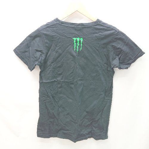 ◇ Monster Energy モンスターエナジー コットン100％ アメリカ 半袖 Tシャツ サイズM ブラック系 レディース E  【1402280007387】