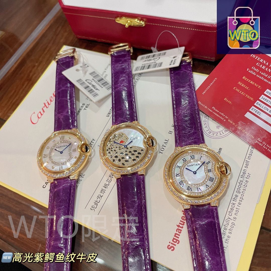 CARTIER カルティエ バロンブルー レディース腕時計 36mm