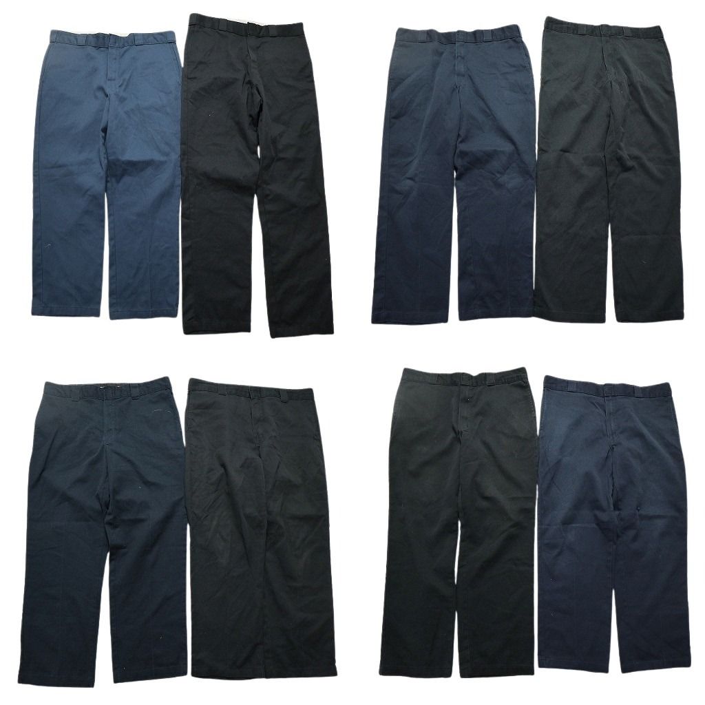 古着卸 まとめ売り ディッキーズ Dickies 874 ワーク パンツ 8枚セット メンズ 38 ノープリーツ センタークリース 古着 NB9786