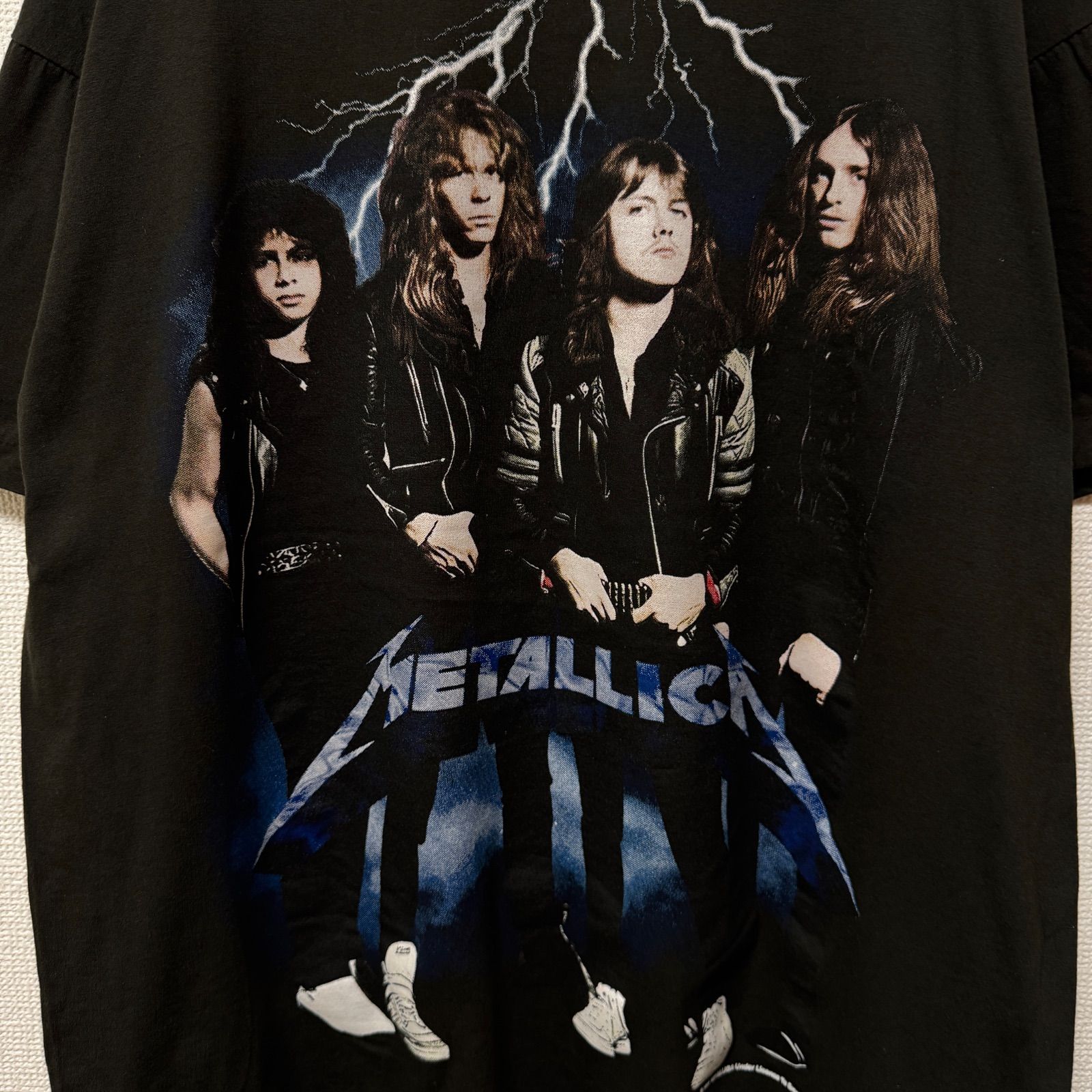 USA製 メタリカ LLICA bootleg tee Tシャツ 古着 メタリカ Tシャツ Lサイズ ブラック USA製 90s ジャイアント