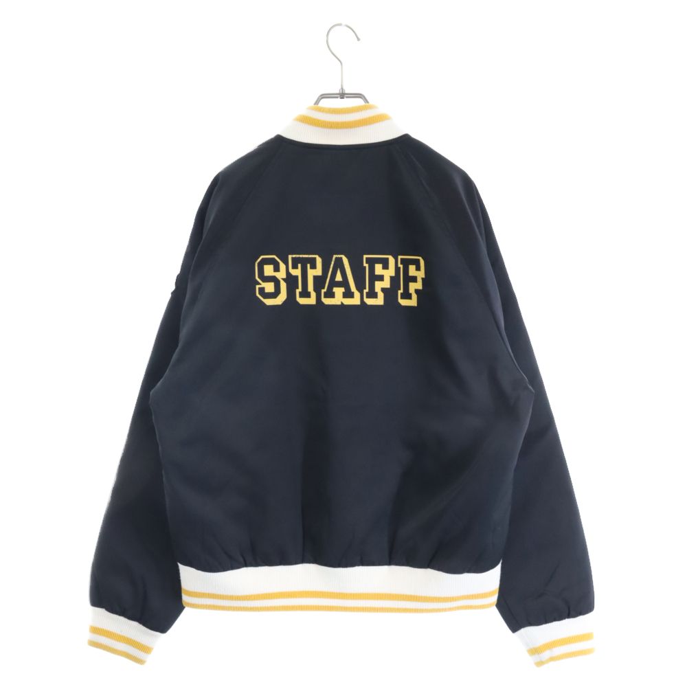 MONCLER (モンクレール) ×Palm Angels BUCYK パームエンジェルス STAFFバックプリント バーシティジャケット ブラック H209L1A00003 M2343