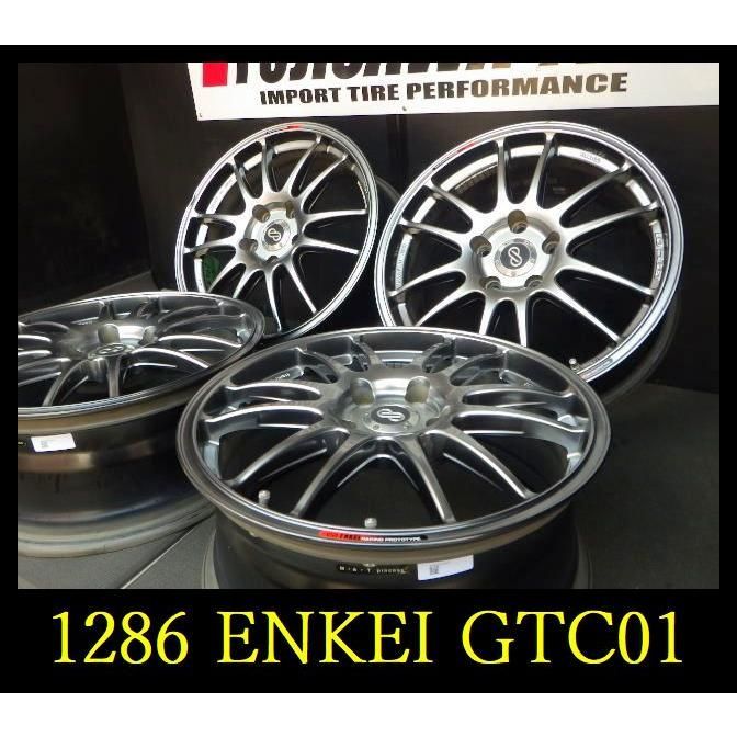 【1286】★ENKEI GTC01◆17x7J 5穴 PCD114.3 +45◆4本◆ノア ヴォクシー ステップワゴン など