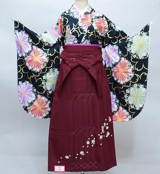 二尺袖 着物 袴フルセット From KYOTO 小紋 着物丈は着付けし易い 