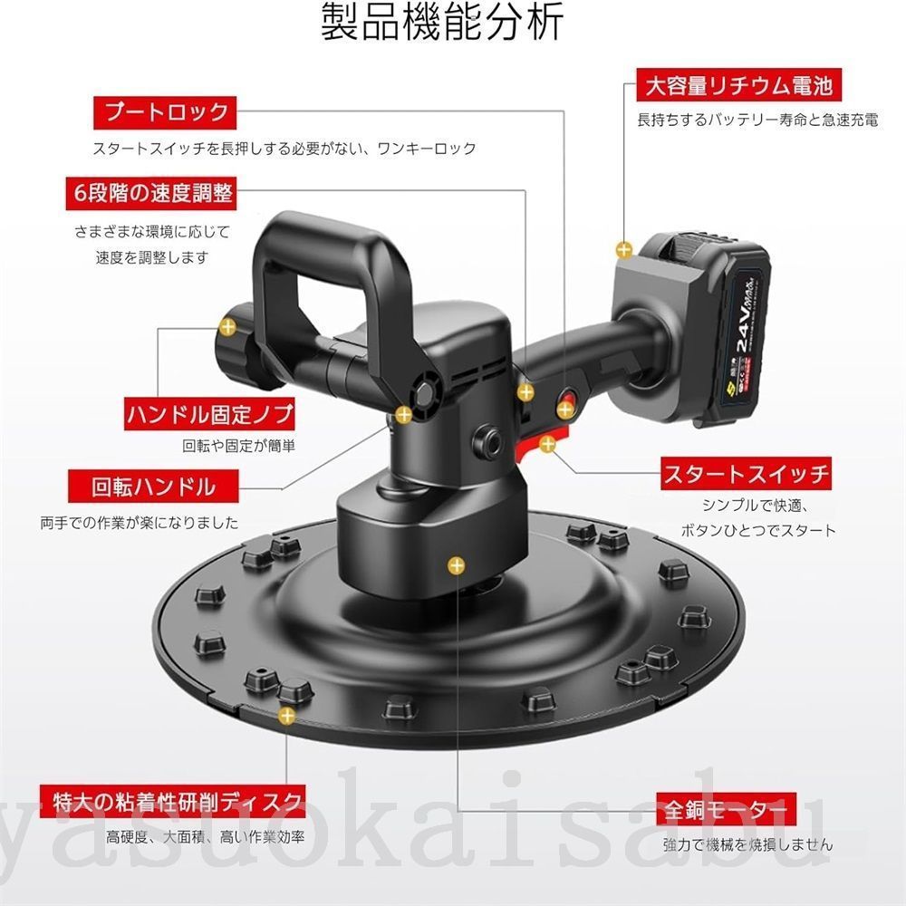 電動式トロウェル充電式トロウェルマキタセメント建築電ウォールサンダコードレスポリッシャー電気サンダー現場バッテリー互換