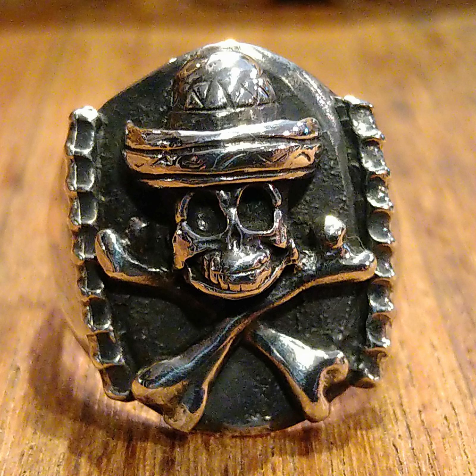 Mexican Skull College ring - メルカリ
