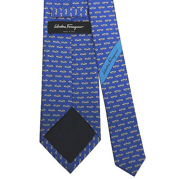 フェラガモ salvatore ferrgamo ネクタイ レッド系 シルク100