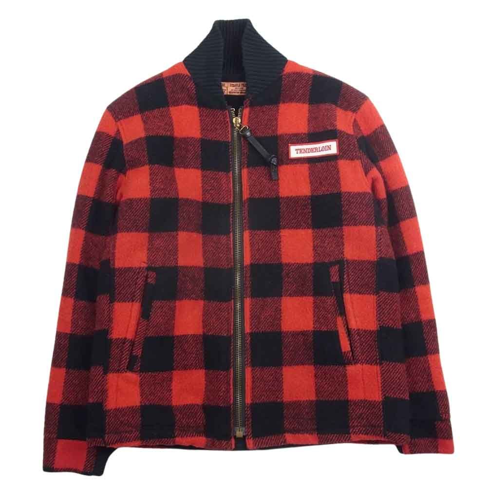 TENDERLOIN テンダーロイン T-LUMBERJACK JKT ランバージャック バッファロー チェック ジャケット ロゴワッペン ブラック系  レッド系 S【中古】 - メルカリ