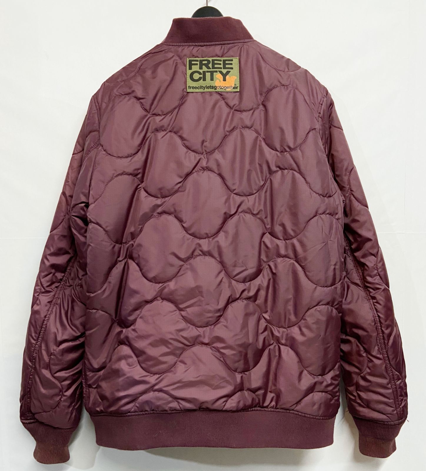 USA製 FREE CITY フリーシティ ブルゾン MA-1 グレー系 L USA製 FREE CITY フリーシティ ブルゾン MA-1 グレー系 L USA製 FREE CITY