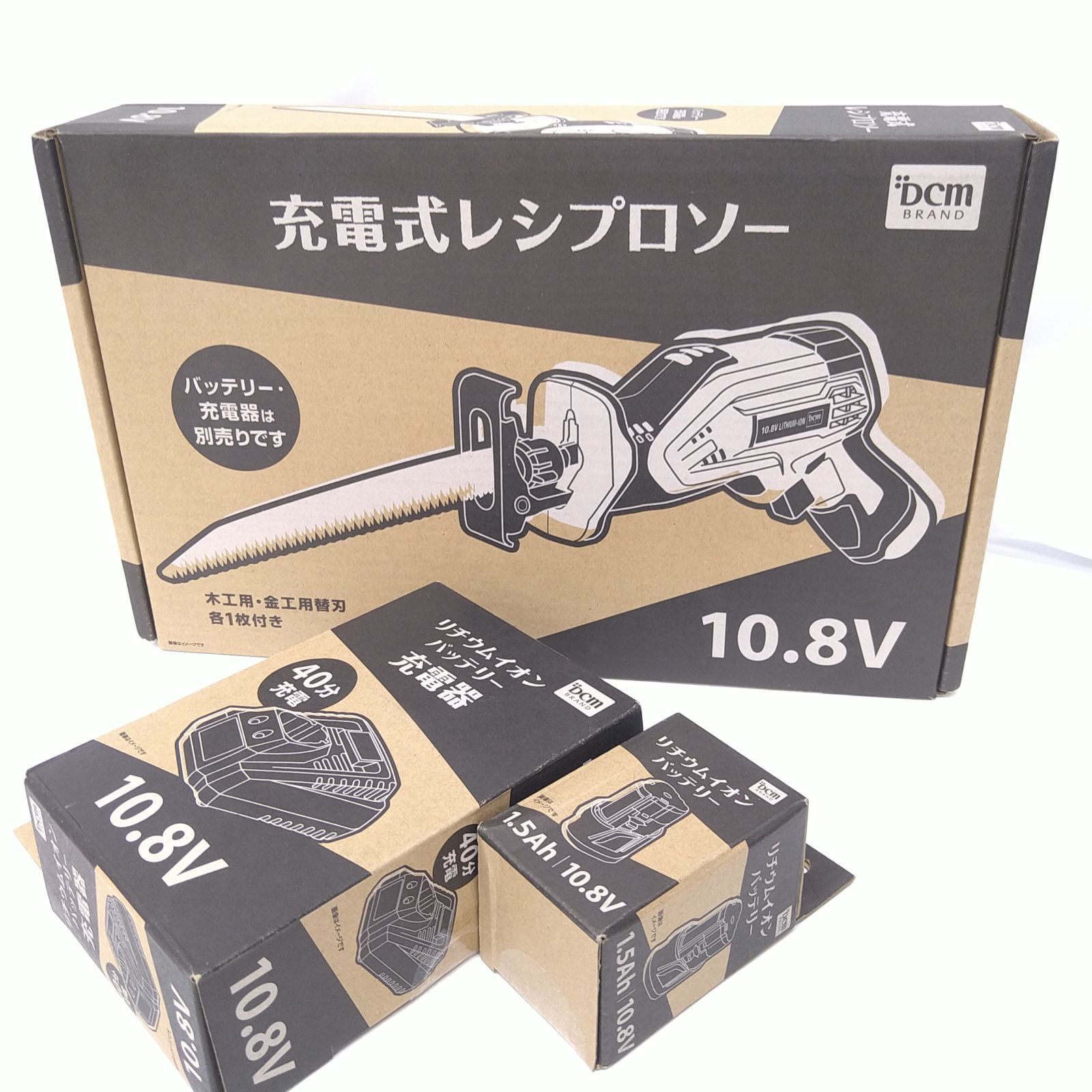 電動工具・エア工具 【／極 美品】10.8V充電式レシプロソー T-RS108V 