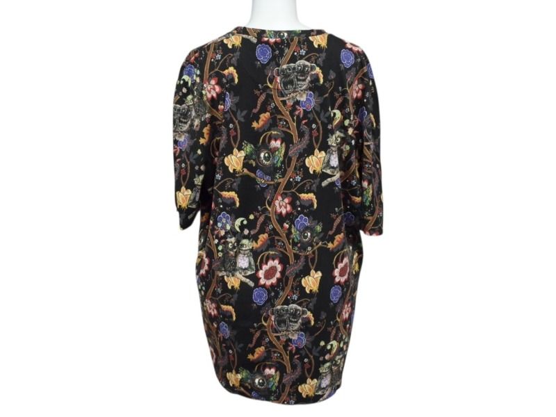 極美品 LOUIS VUITTON ルイヴィトン 半袖Ｔシャツ RM132 H4JR57JC5 サイズL マルチカラー ブラック 総柄 中古 4b003186