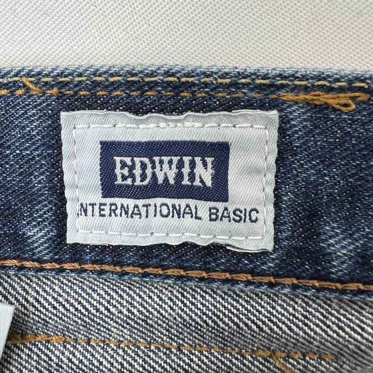 EDWIN ☆ 407 日本製 デニムパンツ ベーシック テーパード ブルー 