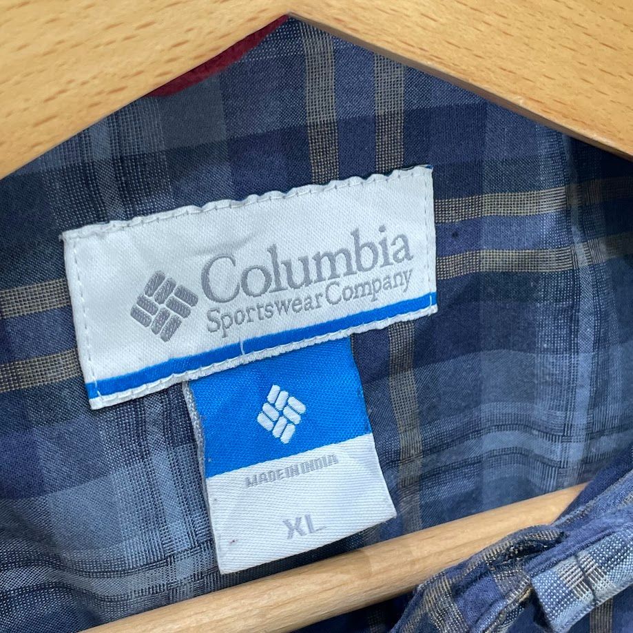 columbia チェックシャツ Columbia コロンビア チェック柄 長袖 シャツ オーバーサイズ