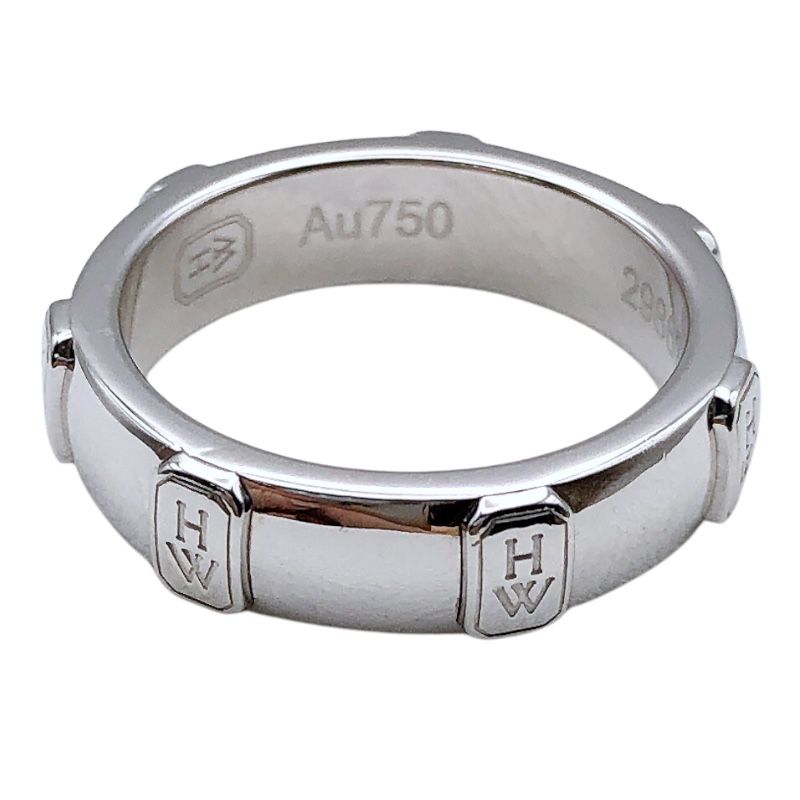 Harry Winston HW ロゴ バンドリング / 18Kホワイトゴールド