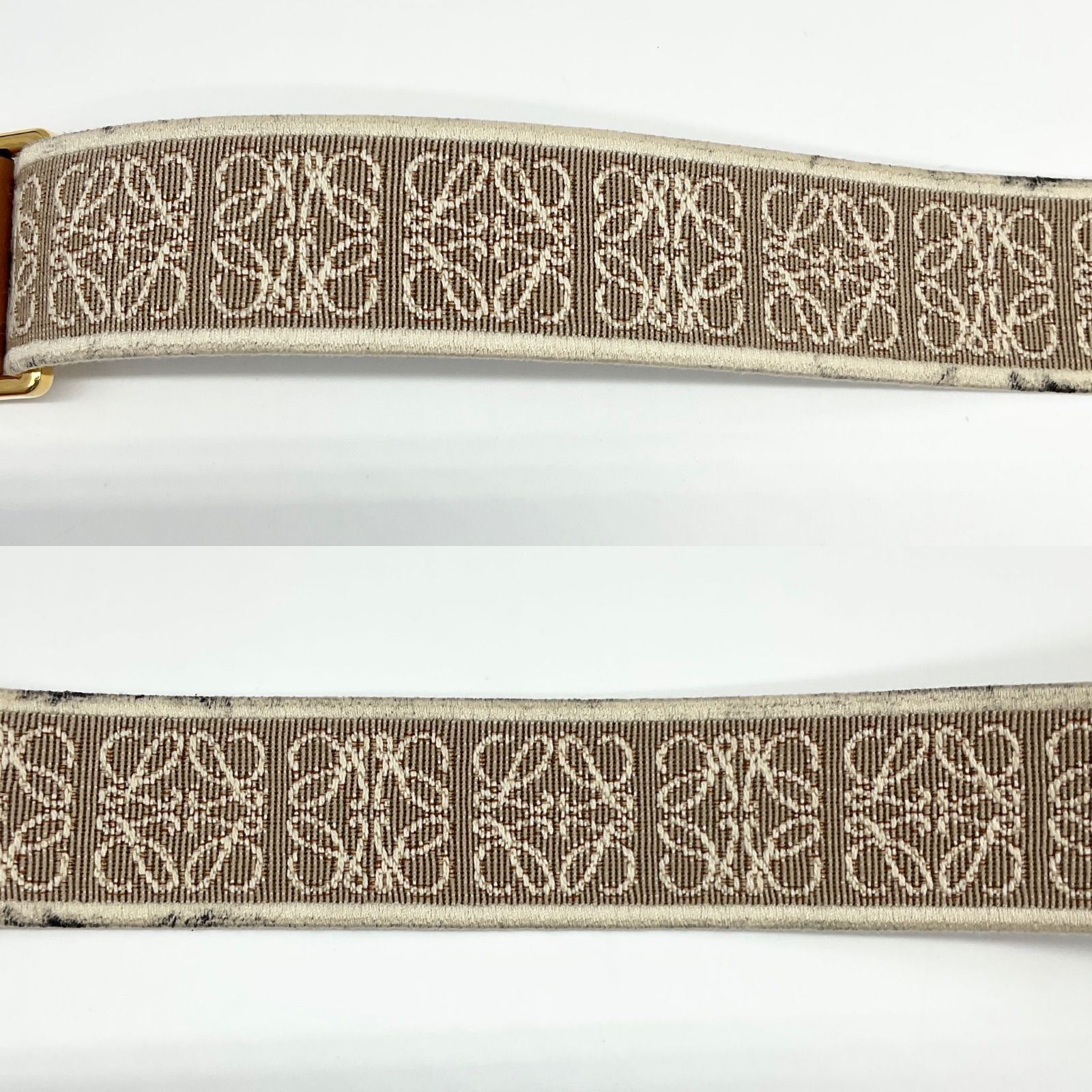 LOEWE ロエベ アナグラム ストラップ ショルダーストラップ ジャガード