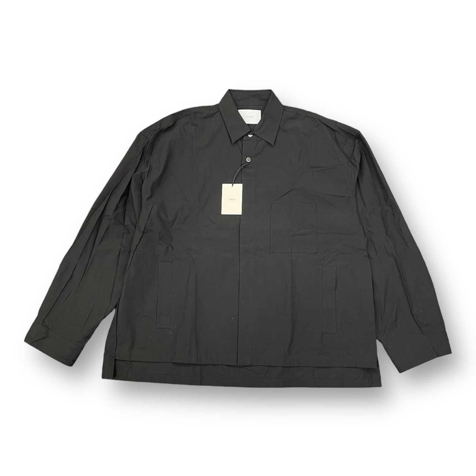 定価35200円 未使用品 stein OVER SLEEVE COMBINE SHIRT JACKET オーバー スリーブ コンバイン シャツ ジャケット  シュタイン ST.142 ブラック S - メルカリ