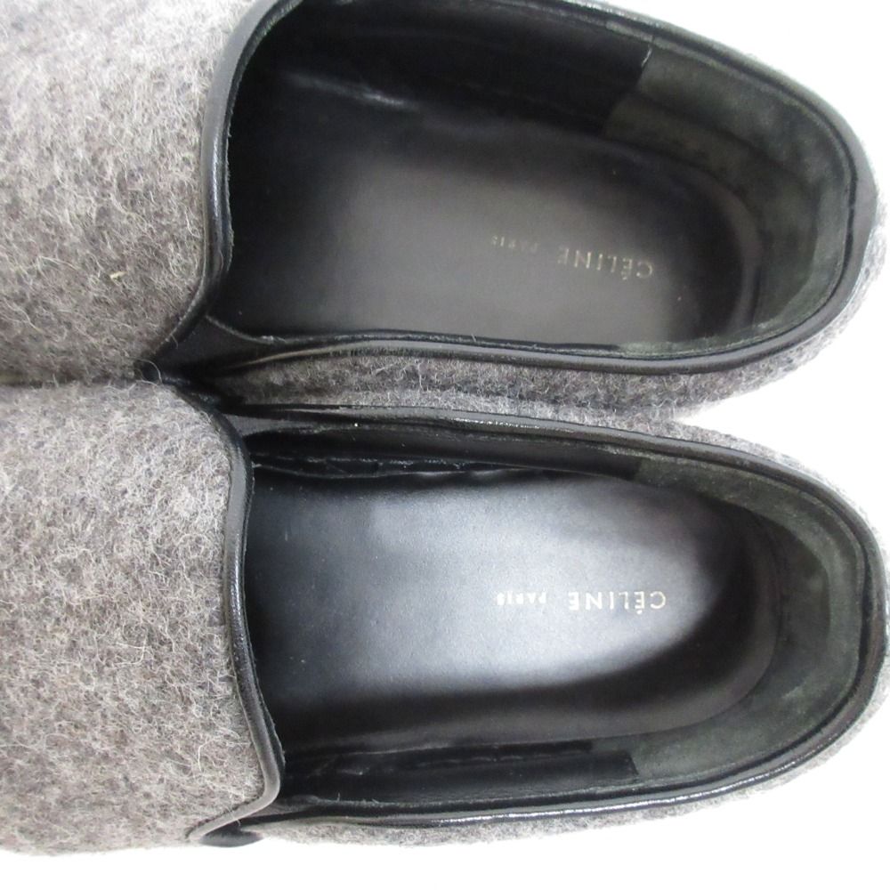 良品 CELINE セリーヌ フィービー期 フェルトスリッポン スニーカー 