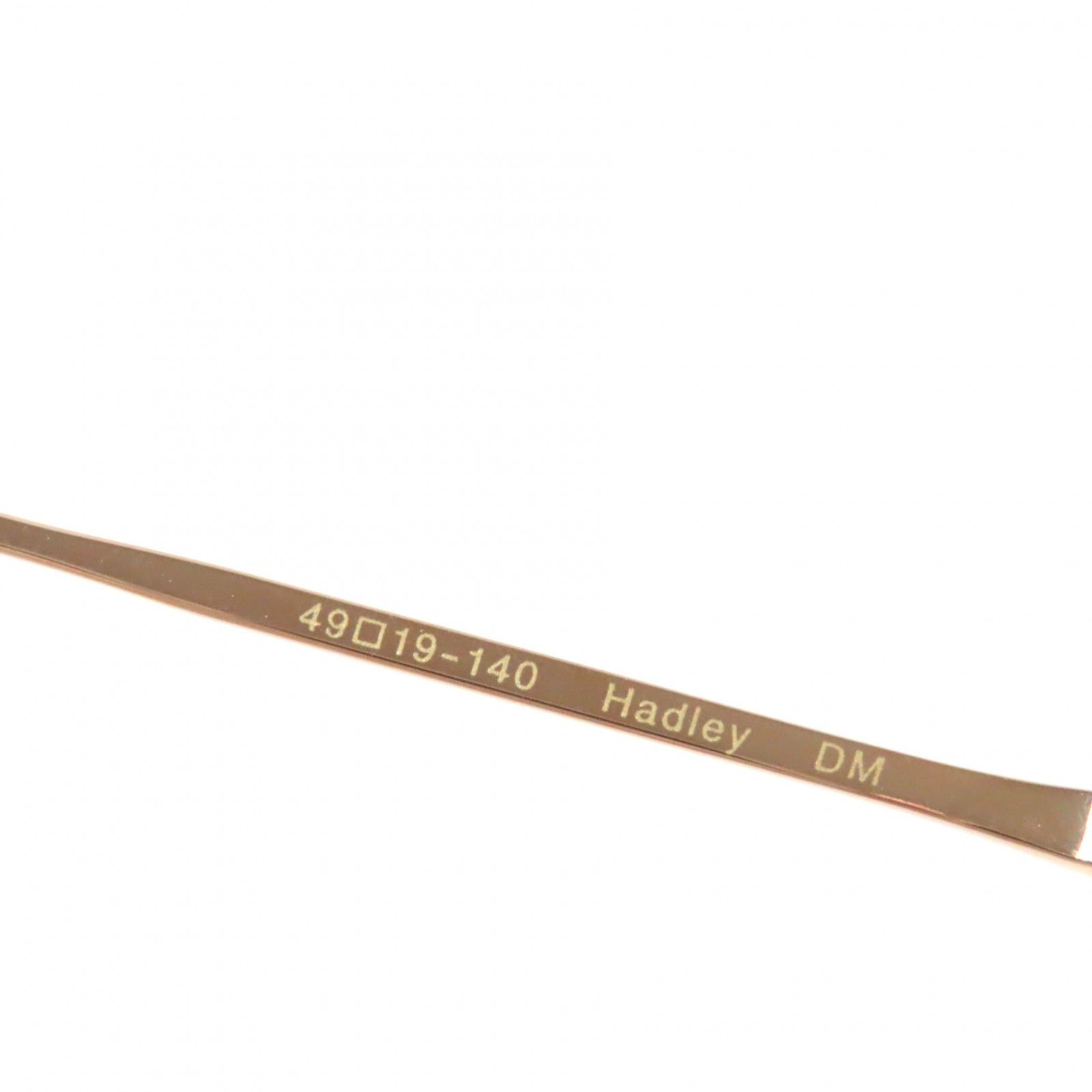未使用品▼OLIVER PEOPLES オリバーピープルズ Hadley DM マーブル柄 ウェリントンシェイプ メガネ 眼鏡 アイウェア クリアブラウン 49□19-140 デモレンズ ケース付き 日本製 メンズ OLIVER PEOPLES（オリバーピープルズ） 未使用品▽オリバーピープルズ