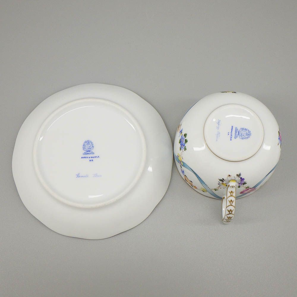 HEREND ヘレンド フラワーリボン (FLR) カップ&ソーサー HEREND ヘレンド フラワーリボン (FLR) カップ&ソーサー