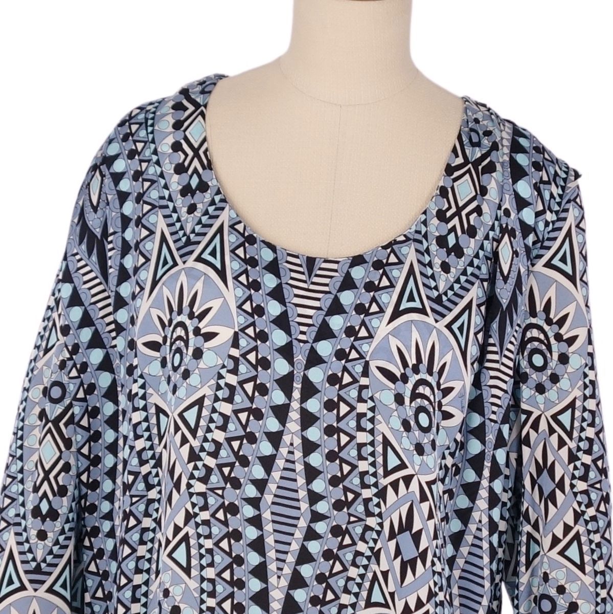 EMILIO PUCCIワンピース 極美品 エミリオプッチ EMILIO PUCCI ワンピース ロングスリーブ 総